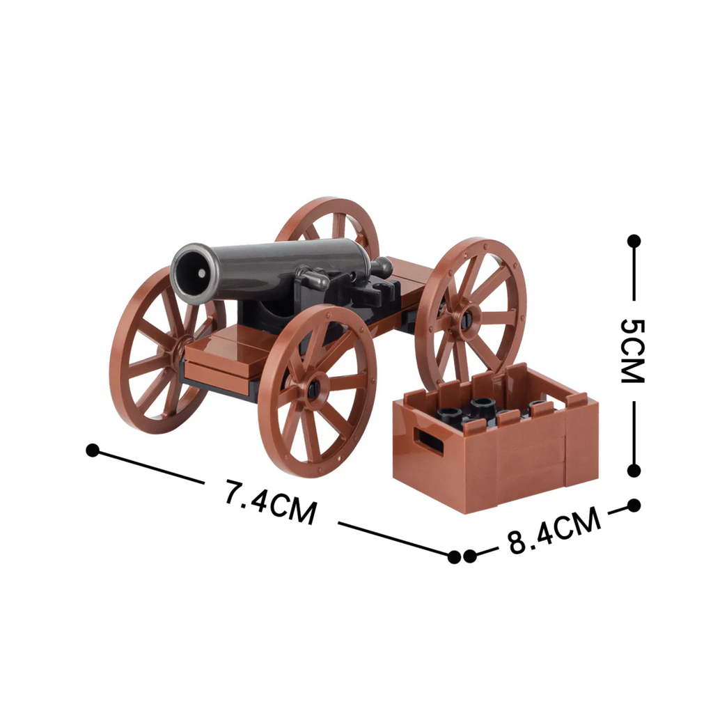 Military Artillery Cannon Custom Military MOC Set