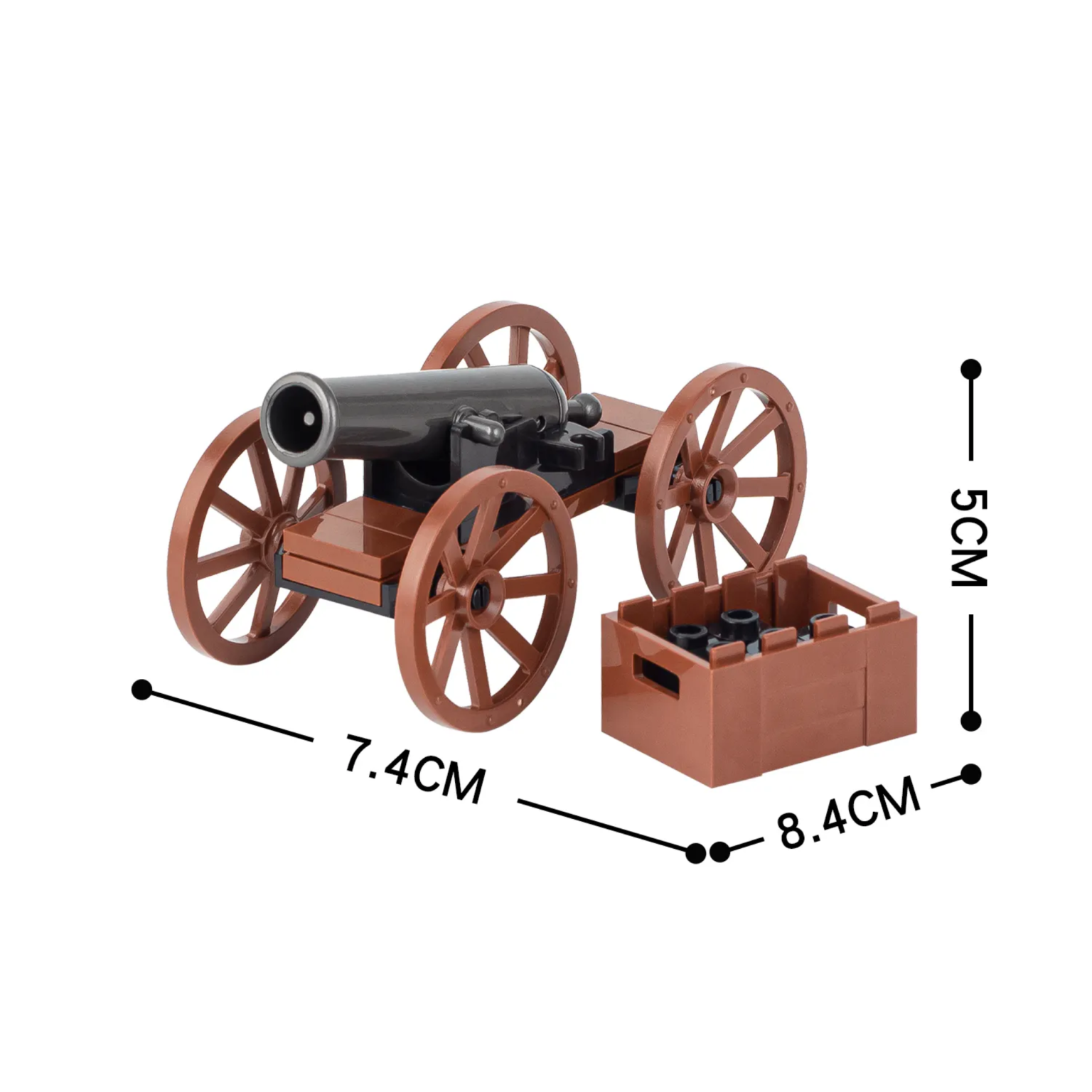 Military Artillery Cannon Custom Military MOC Set