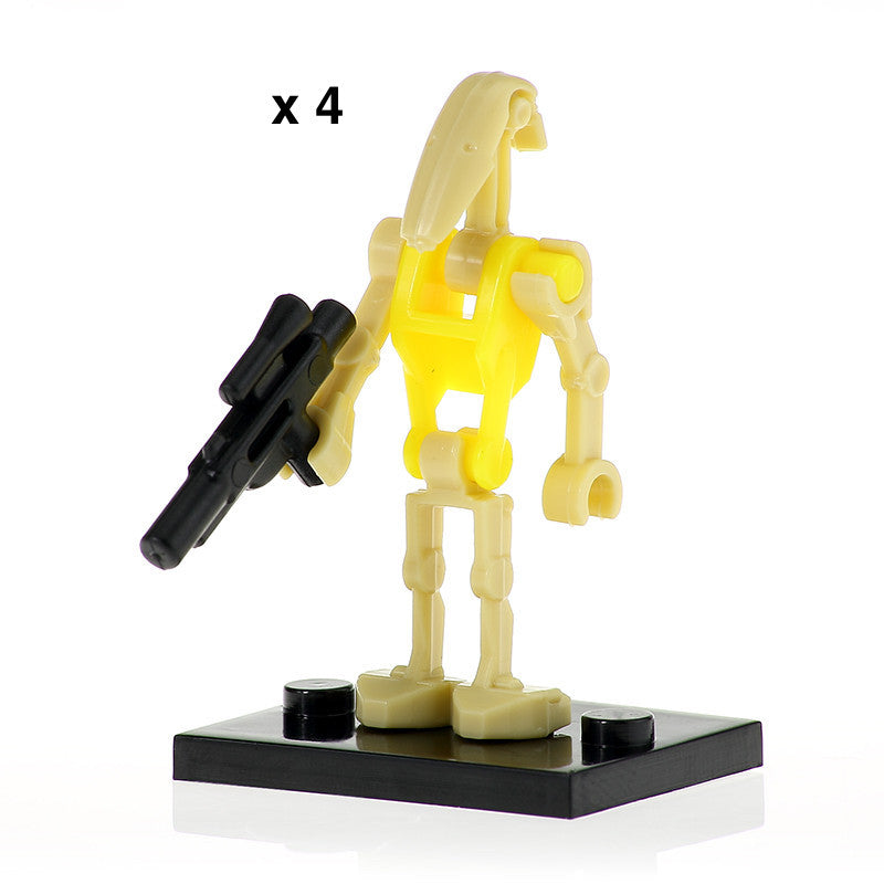 4 x Battle Droid Commander custom Star Wars Minifigure